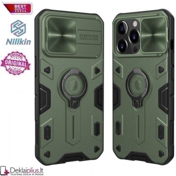 Nillkin Camshield Armor dėklas - žalias (Apple Iphone 13 Pro Max)   